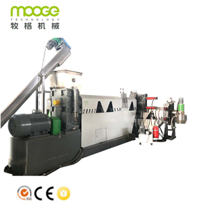 Plastik HDPE PE PP Flakes Die Face Granulating Pelletizing Line