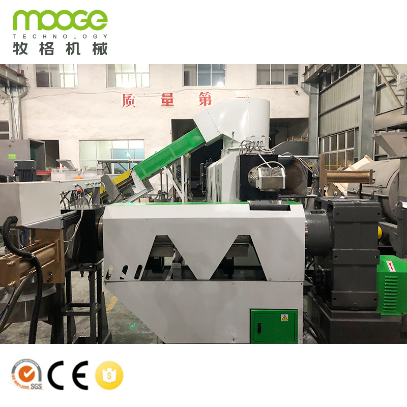 Die Face Water Ring Cutting Plastik PE Film Pelletizing Line