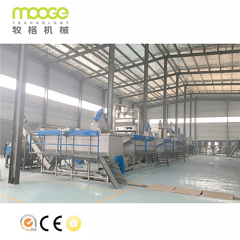 Industri PET Crushing Drying Recycling Line Mesin Cuci Botol Plastik