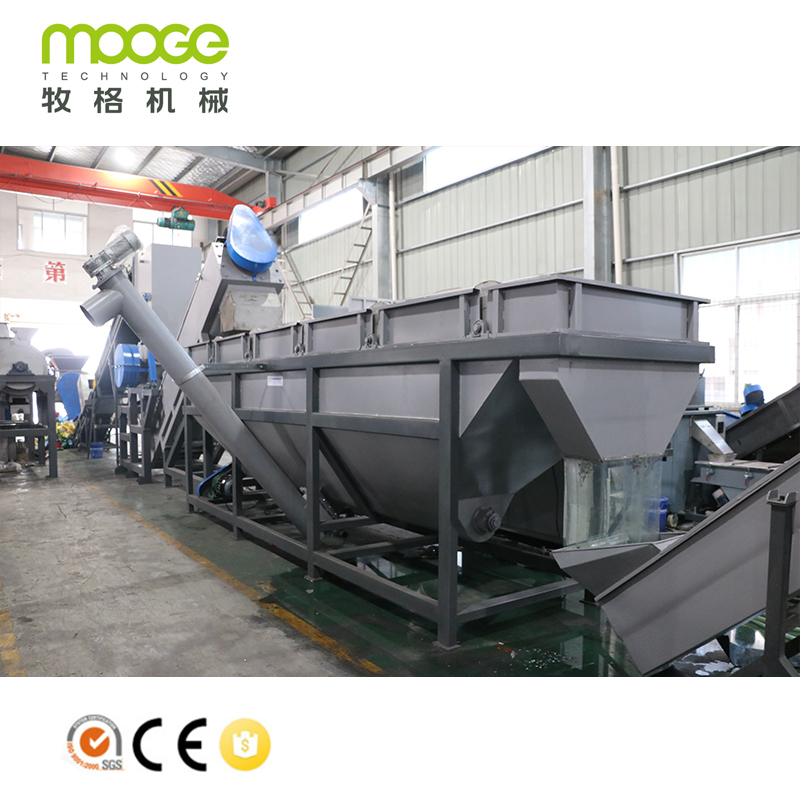 PE PP ABS Mobil Bumper Limbah Plastik Shredding Crushing Washing Drying Recycling Line Machine