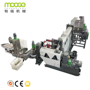 Plastik HDPE PE PP Flakes Water Ring Granulating Pelletizing Line