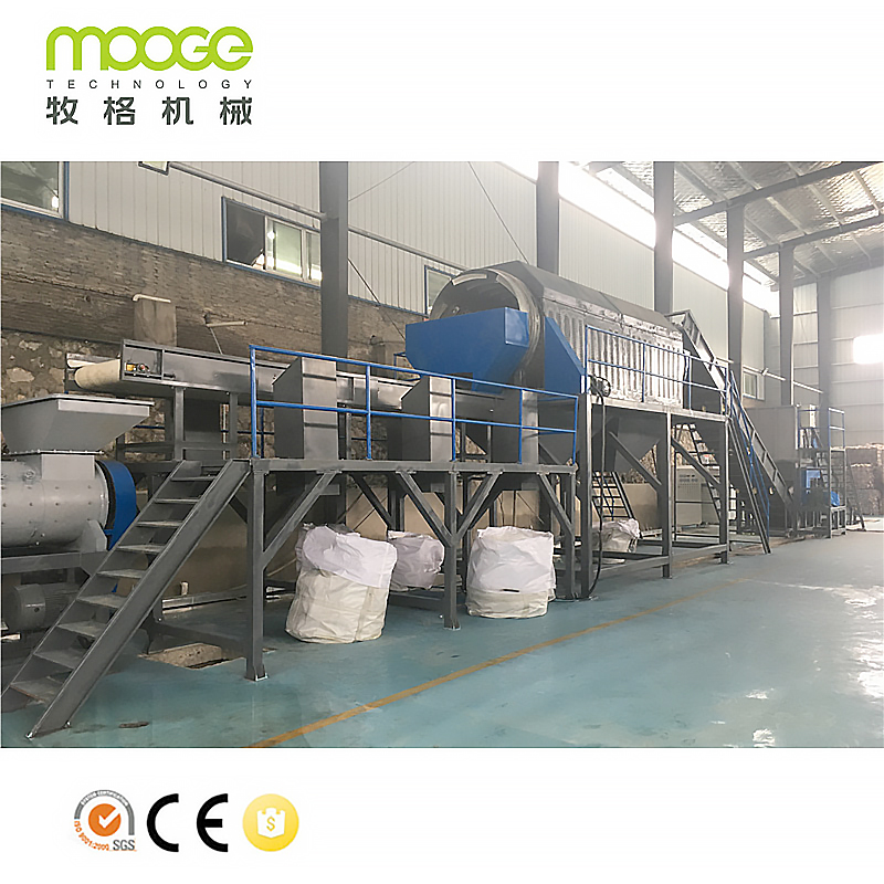 Industri PET Crushing Drying Recycling Line Mesin Cuci Botol Plastik