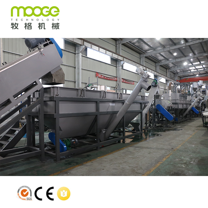 Harga Biaya Rendah Plastik Crushing Washing Recycling Drying Line Machines