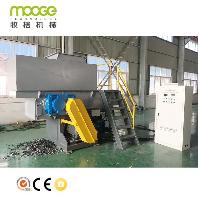 Industri Plastik PVC PP PE HDPE Pipe Single Shaft Shredder Machine