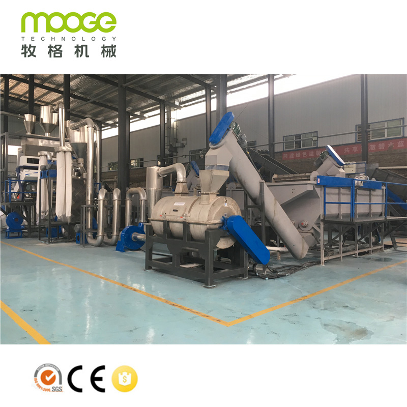 Industri PET Crushing Drying Recycling Line Mesin Cuci Botol Plastik