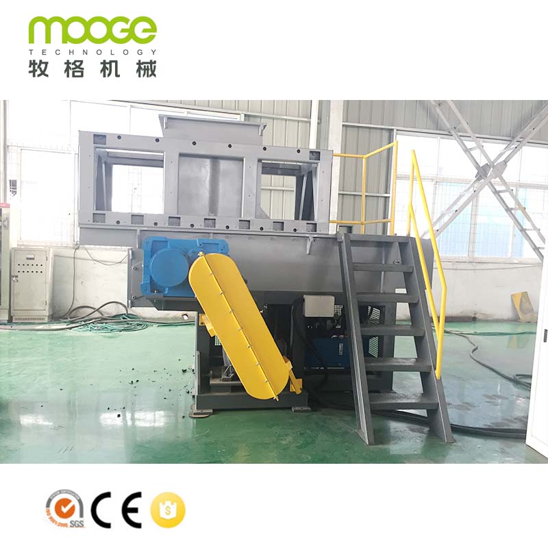 Industri Plastik PVC PP PE HDPE Pipe Single Shaft Shredder Machine